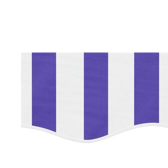Vervangingsdoek voor luifelrok gestreept 5 m blauw en wit 4