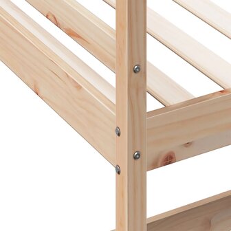 Hoogslaper met bureau massief grenenhout 90x200 cm 8