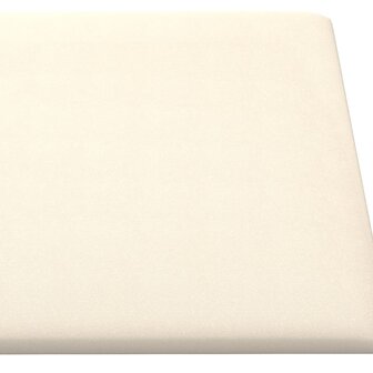 Wandpanelen 12 st 1,62 m&sup2; 90x15 cm fluweel cr&egrave;mekleurig 6
