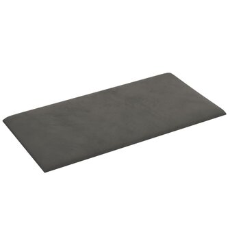 Wandpanelen 12 st 0,54 m&sup2; 30x15 cm fluweel donkergrijs 4