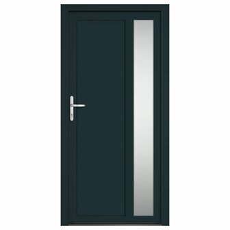 Voordeur 98x200 cm PVC antracietkleurig 3