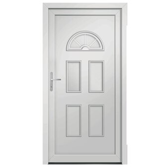 Voordeur 98x198 cm PVC wit 3
