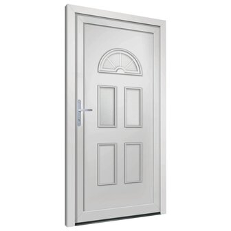 Voordeur 98x198 cm PVC wit 4