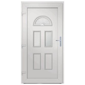 Voordeur 98x198 cm PVC wit 5