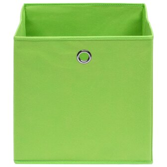Opbergboxen 4 st 32x32x32 cm stof groen 3
