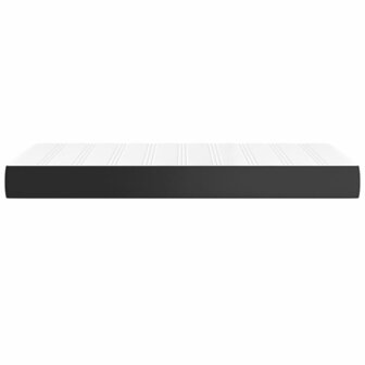 Pocketveringmatras 80x200x20 cm kunstleer zwart 4