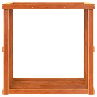 Houtblokhouder 108x52x106 cm massief grenenhout wasbruin 5