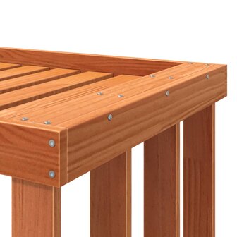 Houtblokhouder 108x52x106 cm massief grenenhout wasbruin 8