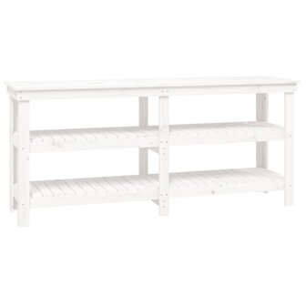 Werkbank 181x50x80 cm massief grenenhout wit 2
