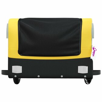 Fietstrailer 30 kg ijzer zwart en geel 6