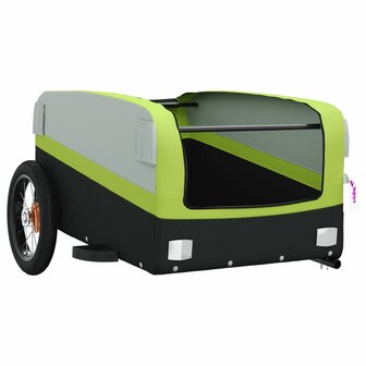 Fietstrailer 30 kg ijzer zwart en groen 5