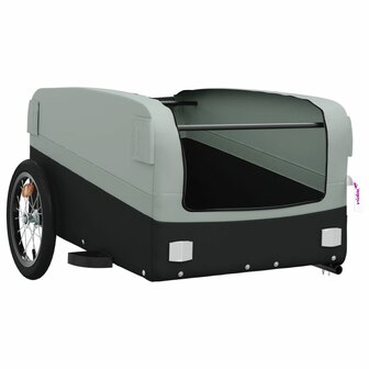 Fietstrailer 45 kg ijzer zwart en grijs 5