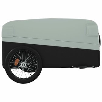 Fietstrailer 45 kg ijzer zwart en grijs 7