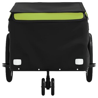 Fietstrailer 30 kg ijzer zwart en groen 6