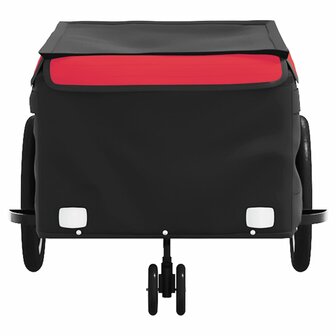 Fietstrailer 45 kg ijzer zwart en rood 5