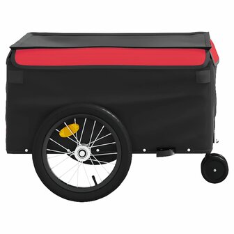 Fietstrailer 45 kg ijzer zwart en rood 6