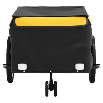 Fietstrailer 45 kg ijzer zwart en geel 5
