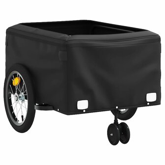Fietstrailer 45 kg ijzer zwart en blauw 8