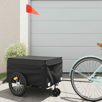 Fietstrailer 45 kg ijzer zwart 1