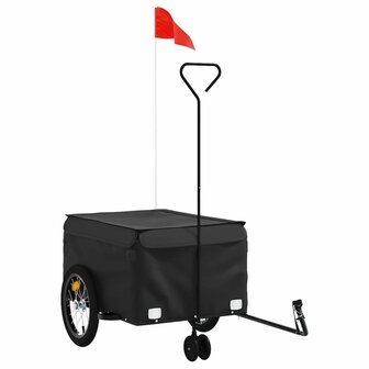 Fietstrailer 45 kg ijzer zwart 2