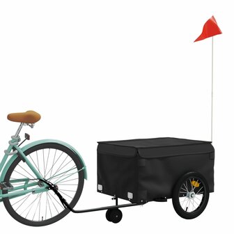 Fietstrailer 45 kg ijzer zwart 3