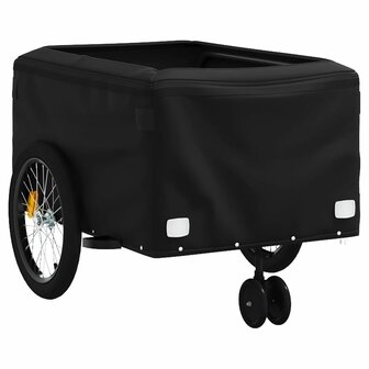 Fietstrailer 45 kg ijzer zwart en geel 5