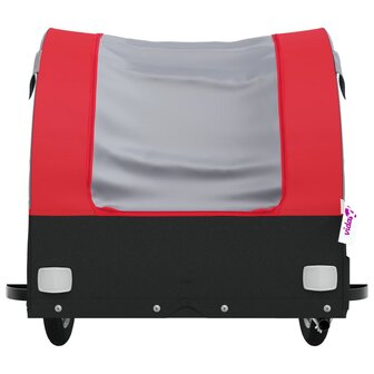 Fietstrailer 30 kg ijzer zwart en rood 6