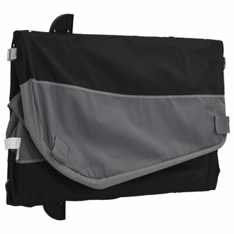 Fietstrailer 30 kg ijzer zwart en grijs 9