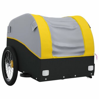 Fietstrailer 30 kg ijzer zwart en geel 4