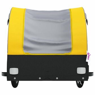Fietstrailer 30 kg ijzer zwart en geel 6