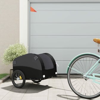 Fietstrailer 30 kg ijzer zwart 1