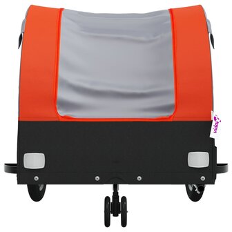 Fietstrailer 30 kg ijzer zwart en oranje 6