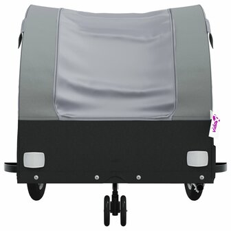 Fietstrailer 30 kg ijzer zwart en grijs 6