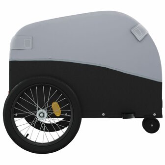 Fietstrailer 30 kg ijzer zwart en grijs 7