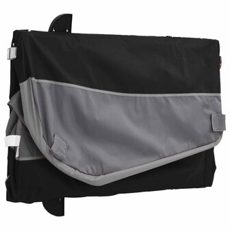 Fietstrailer 30 kg ijzer zwart en grijs 9