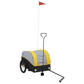 Fietstrailer 30 kg ijzer zwart en geel 2