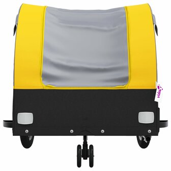 Fietstrailer 30 kg ijzer zwart en geel 6