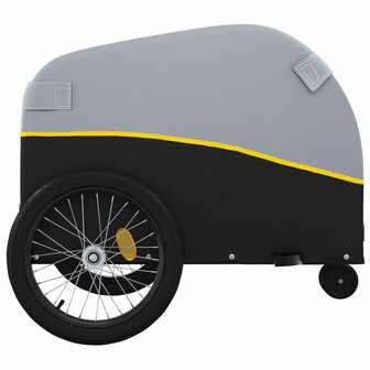 Fietstrailer 30 kg ijzer zwart en geel 7