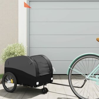 Fietstrailer 30 kg ijzer zwart 1