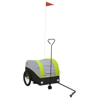 Fietstrailer 30 kg ijzer zwart en groen 2