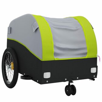 Fietstrailer 30 kg ijzer zwart en groen 4