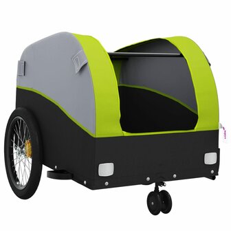 Fietstrailer 30 kg ijzer zwart en groen 5