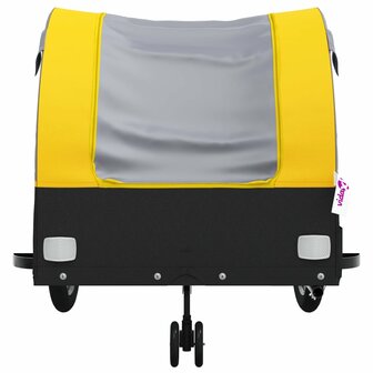 Fietstrailer 45 kg ijzer zwart en geel 6