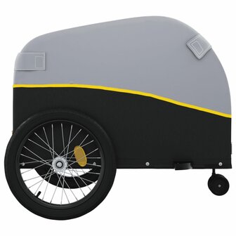Fietstrailer 45 kg ijzer zwart en geel 7
