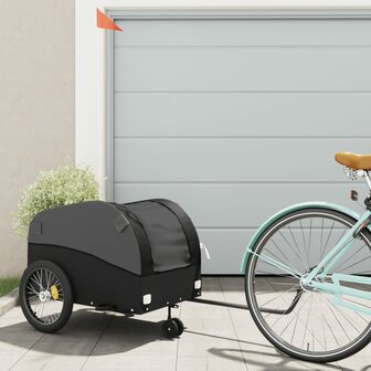 Fietstrailer 45 kg ijzer zwart 1