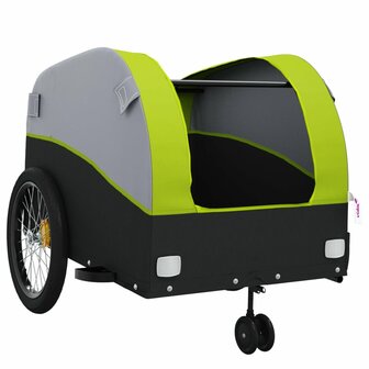 Fietstrailer 45 kg ijzer zwart en groen 5