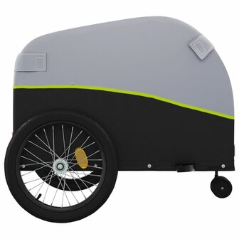 Fietstrailer 45 kg ijzer zwart en groen 7