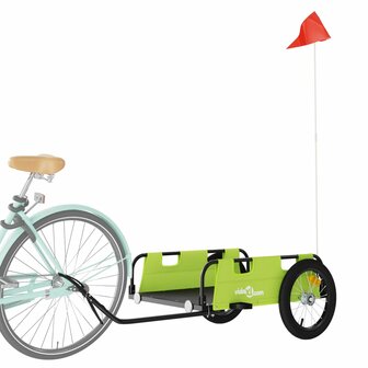 Fietstrailer oxford stof en ijzer groen 3