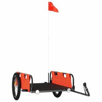 Fietstrailer oxford stof en ijzer oranje 2