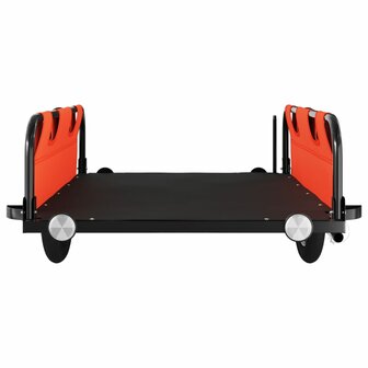 Fietstrailer oxford stof en ijzer oranje 5